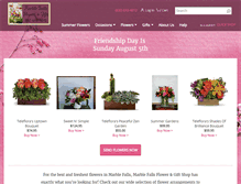 Tablet Screenshot of marblefallsflowers.com